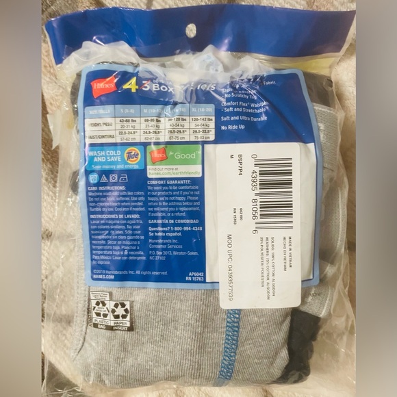 NWT Youth Boys Hanes 3 Pack Boxer Briefs- Size M (10/12) - Picture 3 of 7